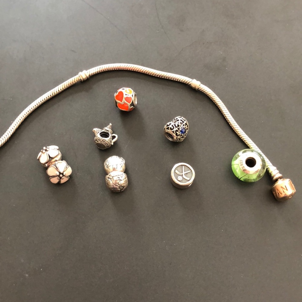 Real Pandora Bracelet and charms
